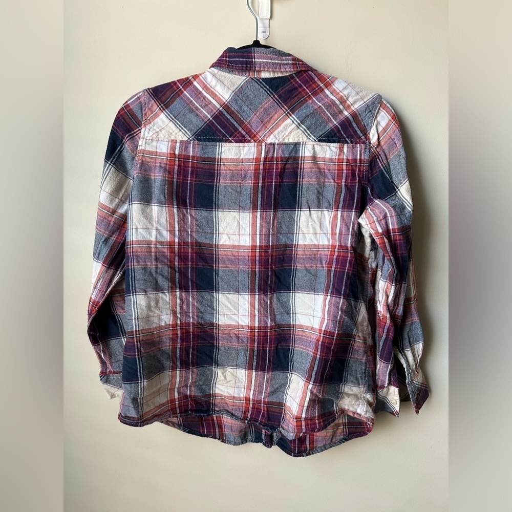 Faded Glory Women’s Plaid Flannel Shirt Size M (8-10) - Picture 3 of 5